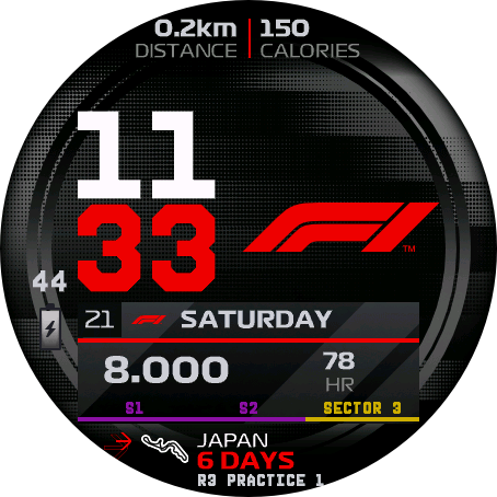 F1 2026 watch face preview 1