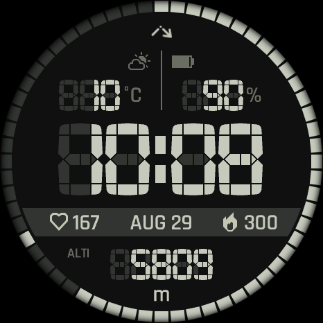 Vertical Segment watch face preview 2