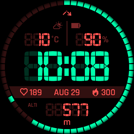 Vertical Segment watch face preview 3