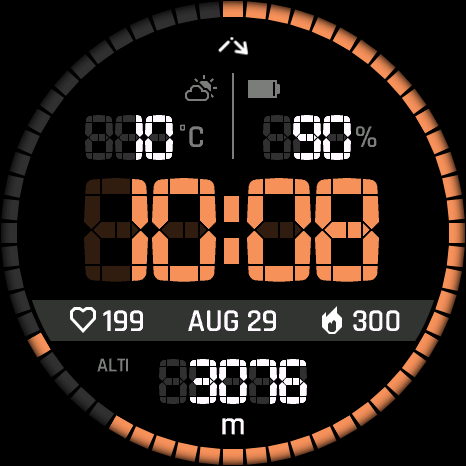 Vertical Segment watch face preview 1
