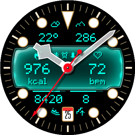 Crosswind watch face preview 1