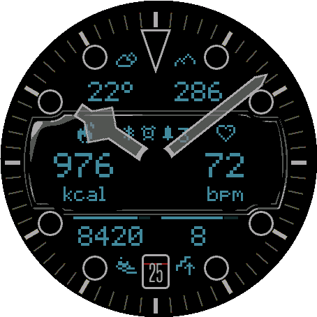 Crosswind watch face preview 7