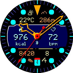 Crosswind MIP watch face preview 1