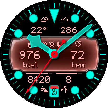Crosswind watch face preview 3
