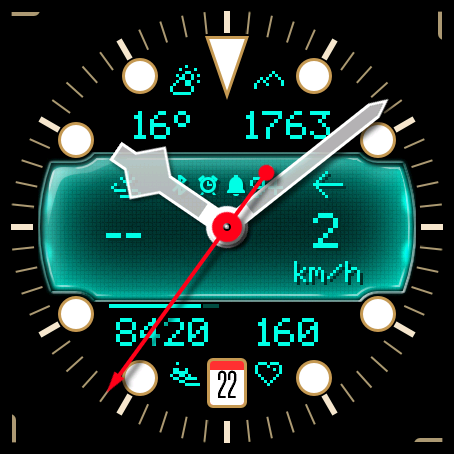 Crosswind watch face preview 2