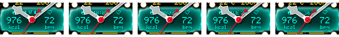 Crosswind digital center with status icons, digital time, Zulu time, date, and seconds