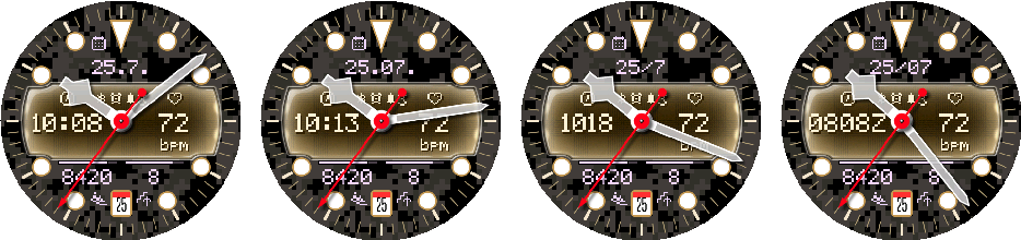 Crosswind displayed minute offset examples