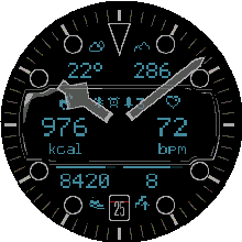 Crosswind Always-On Display with night-time dimming
