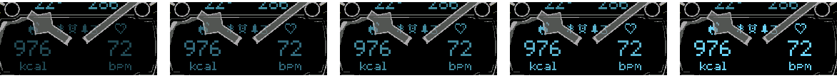 Five Crosswind AOD digital window brightness levels