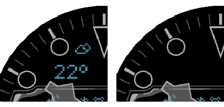 Crosswind AOD top-left field visibility