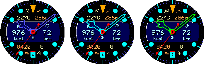 Crosswind MIP hand colors sixteen through eighteen