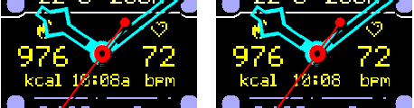 Crosswind MIP AM PM indicator enabled and disabled