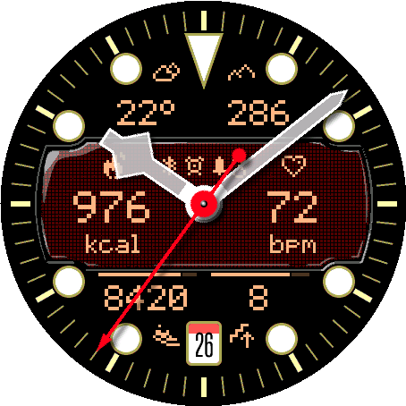 Crosswind watch face preview 6