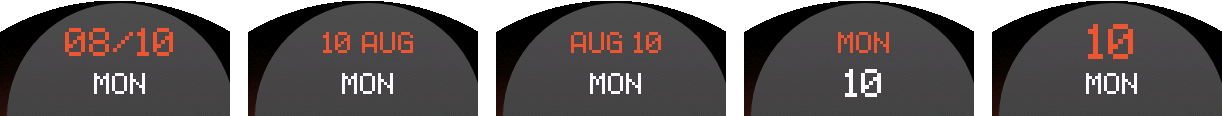 NXT.01 Modernist LITE — Date formats 6–10.