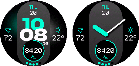 NXT.01 Modernist LITE — Auto seconds follow the selected time style.