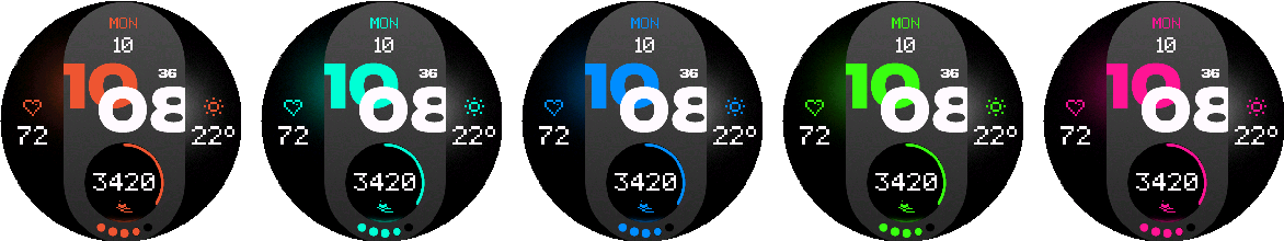 NXT.01 Modernist LITE — 454×454 AMOLED colors.