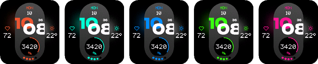 NXT.01 Modernist LITE — Venu X1 colors.