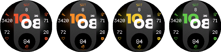 NXT.01 Modernist PRO — Accent colors 1–4.