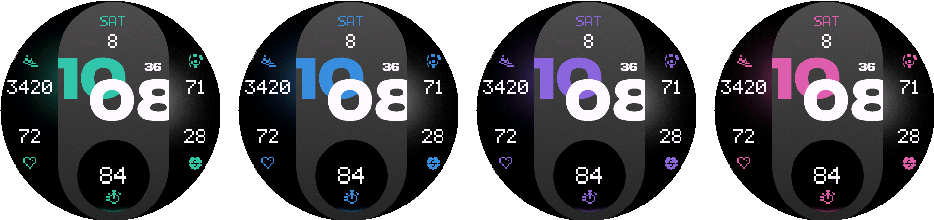 NXT.01 Modernist PRO — Accent colors 5–8.