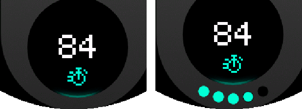 NXT.01 Modernist PRO — Bottom battery indicator.