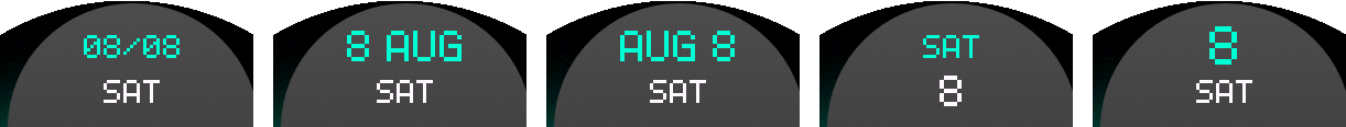 NXT.01 Modernist PRO — Date formats 6–10.