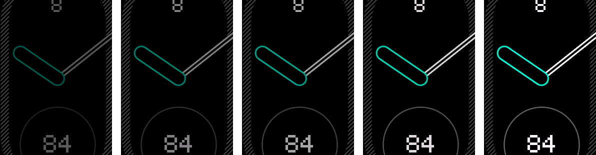 NXT.01 Modernist PRO — AMOLED AOD brightness.