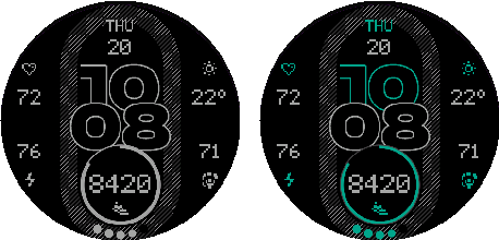 NXT.01 Modernist PRO — Monochrome and Accent AOD colors.