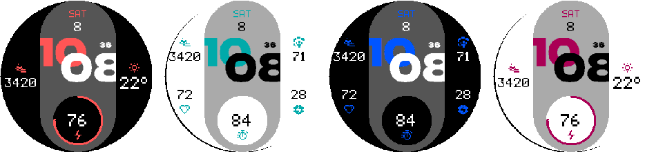 NXT.01 Modernist PRO — Representative MIP layouts.