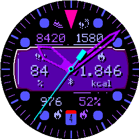 Crosswind MIP watch face preview 4