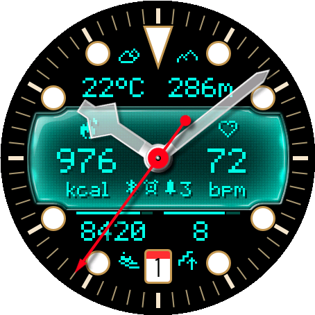 Crosswind watch face preview 1