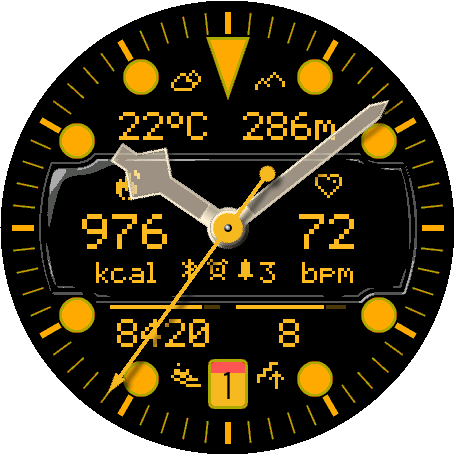 Crosswind watch face preview 4