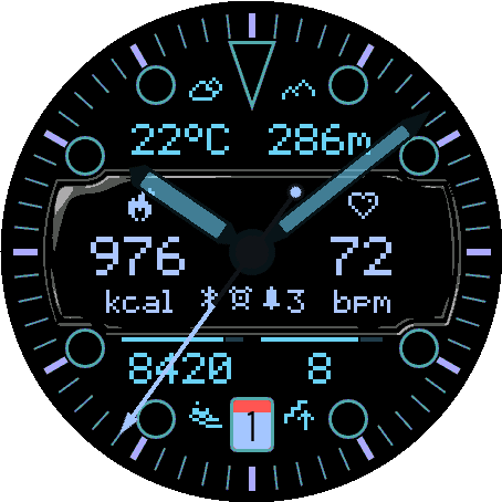 Crosswind watch face preview 7