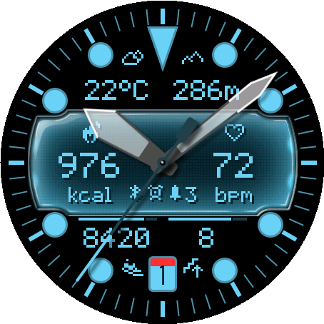 Crosswind watch face preview 3