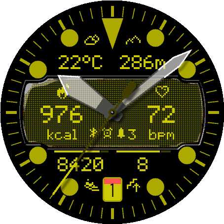 Crosswind watch face preview 6