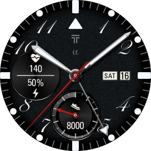 Alpha Pilot GMT watch face preview 7
