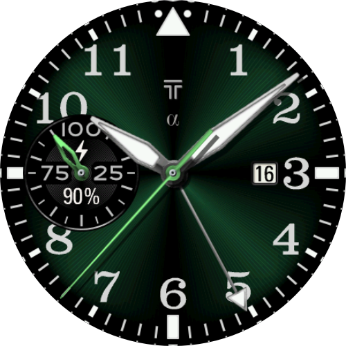 Alpha Pilot GMT watch face preview 5