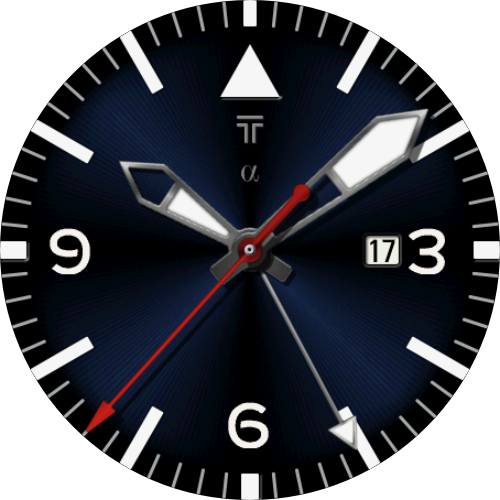 Alpha Pilot GMT watch face preview 2
