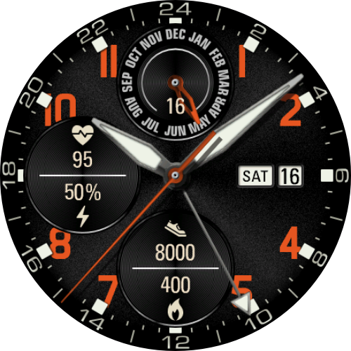 Alpha Pilot GMT watch face preview 1