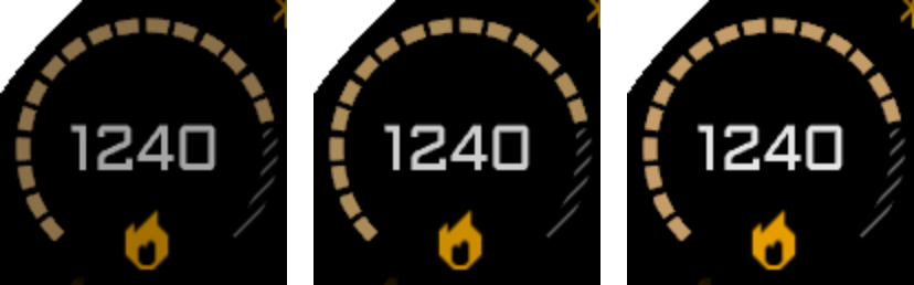 Low, Medium, and High Always-On brightness levels used independently for day and night
