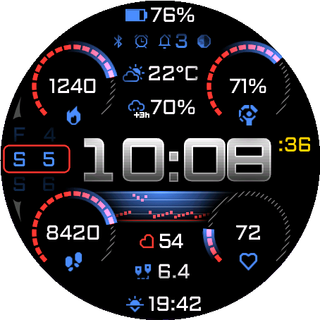 Uncharted PRO watch face preview 4