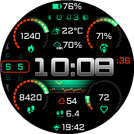 Uncharted PRO watch face preview 3