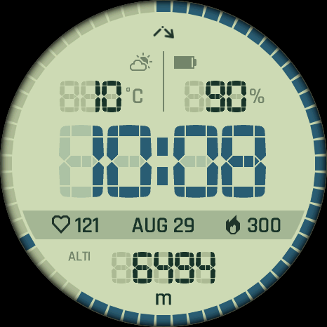 Vertical Segment — Retro Mint theme.
