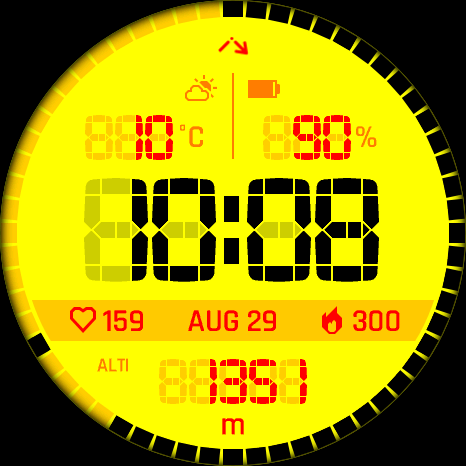 Vertical Segment — Custom background, text, and accent colors.