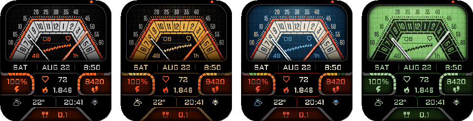Volta — Four themes on Venu X1.