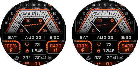Volta — Stress, default 8-hour range, shown as columns and a line.