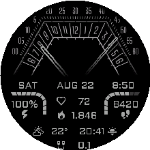 Volta — Fenix 8 Pro 47mm Always-On display.